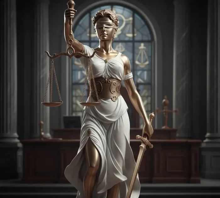 Immagine della dea della giustizia